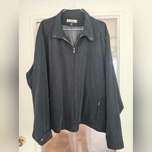 Tommy Bahama 100% Silk Full Zip Golf Jacket Sz Large